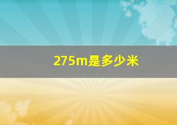 275m是多少米