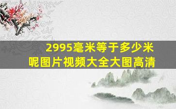 2995毫米等于多少米呢图片视频大全大图高清