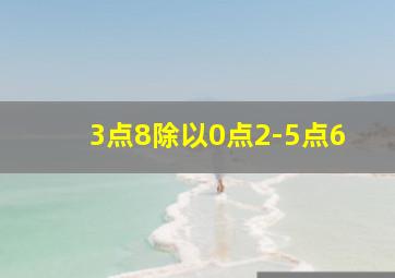 3点8除以0点2-5点6