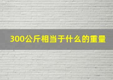 300公斤相当于什么的重量