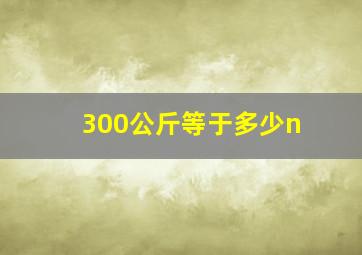 300公斤等于多少n