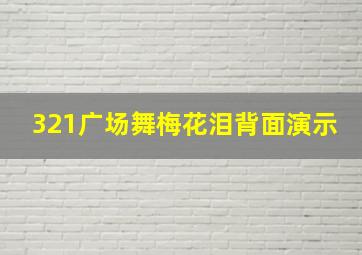 321广场舞梅花泪背面演示