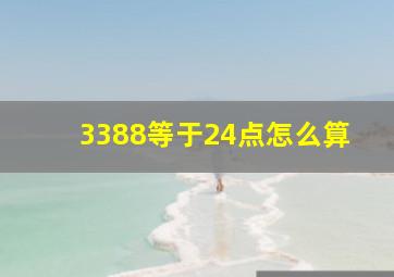 3388等于24点怎么算