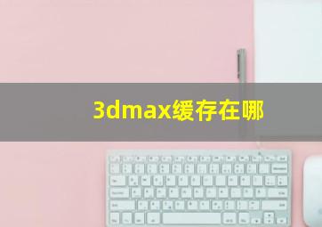 3dmax缓存在哪