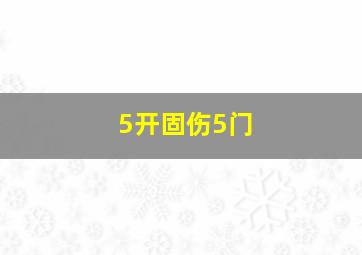 5开固伤5门