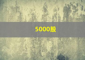 5000股