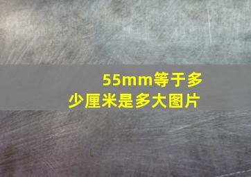 55mm等于多少厘米是多大图片