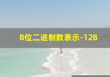 8位二进制数表示-128