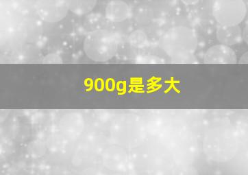 900g是多大