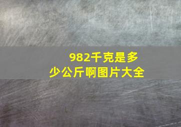 982千克是多少公斤啊图片大全