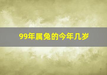 99年属兔的今年几岁