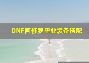 DNF阿修罗毕业装备搭配