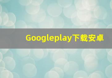 Googleplay下载安卓