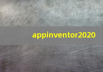 appinventor2020