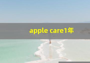 apple care1年