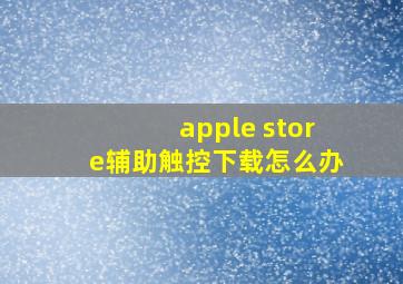 apple store辅助触控下载怎么办