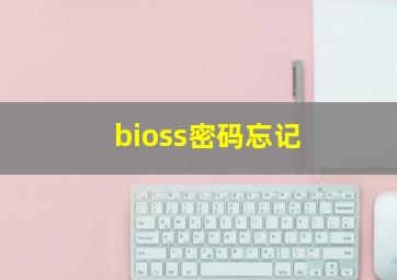 bioss密码忘记