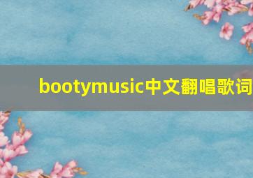 bootymusic中文翻唱歌词