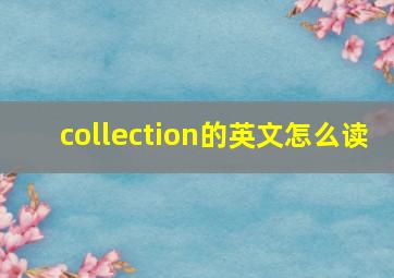 collection的英文怎么读