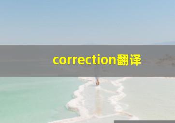 correction翻译