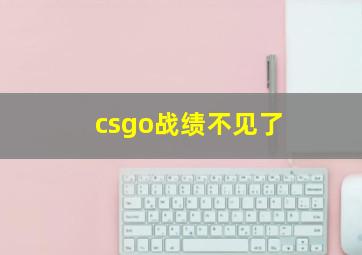 csgo战绩不见了