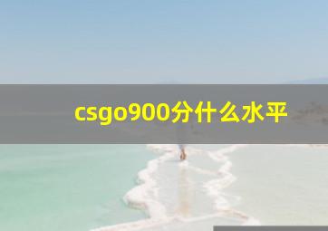 csgo900分什么水平