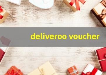 deliveroo voucher