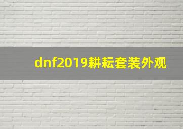 dnf2019耕耘套装外观