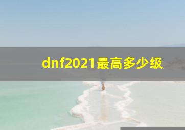 dnf2021最高多少级