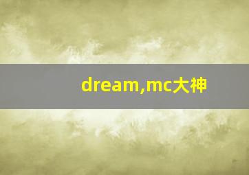 dream,mc大神