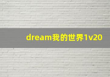 dream我的世界1v20