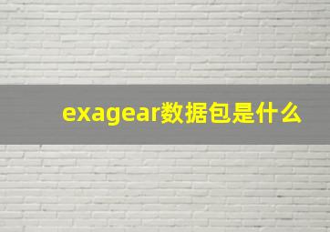 exagear数据包是什么