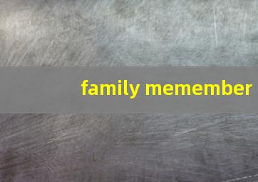 family memember