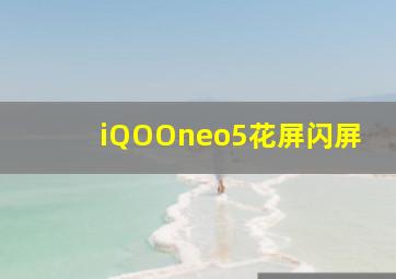 iQOOneo5花屏闪屏