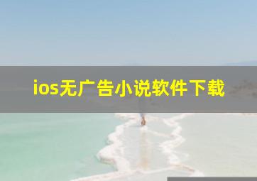 ios无广告小说软件下载