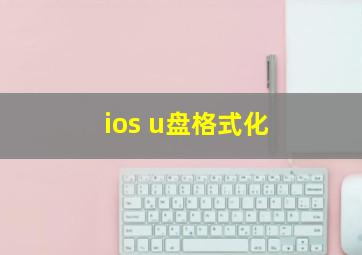 ios u盘格式化