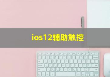 ios12辅助触控