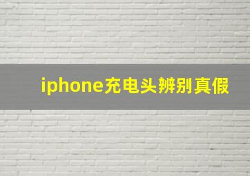 iphone充电头辨别真假