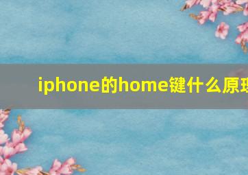 iphone的home键什么原理