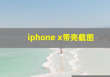 iphone x带壳截图