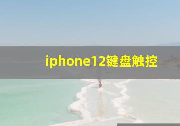 iphone12键盘触控