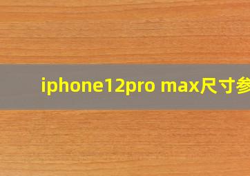 iphone12pro max尺寸参数