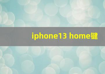 iphone13 home键