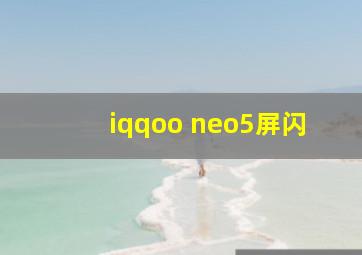 iqqoo neo5屏闪