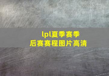 lpl夏季赛季后赛赛程图片高清