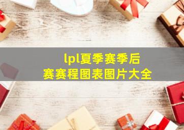 lpl夏季赛季后赛赛程图表图片大全