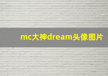 mc大神dream头像图片