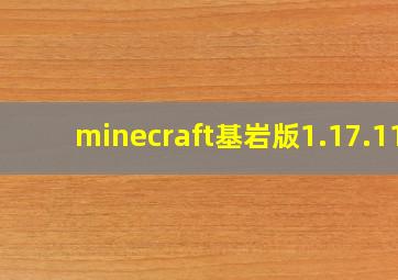 minecraft基岩版1.17.11