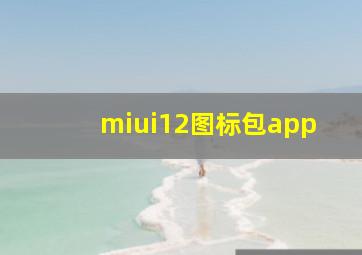 miui12图标包app