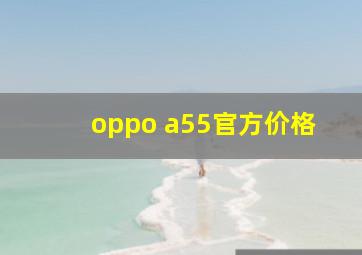 oppo a55官方价格